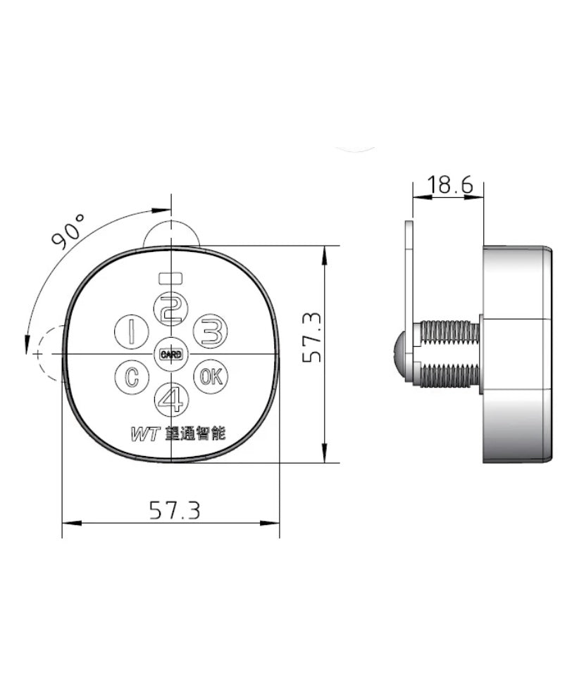 Matt Chrome M-1602b  lack Digital Electronic Smart Cabinet Lock Password Keypad smart lock lock